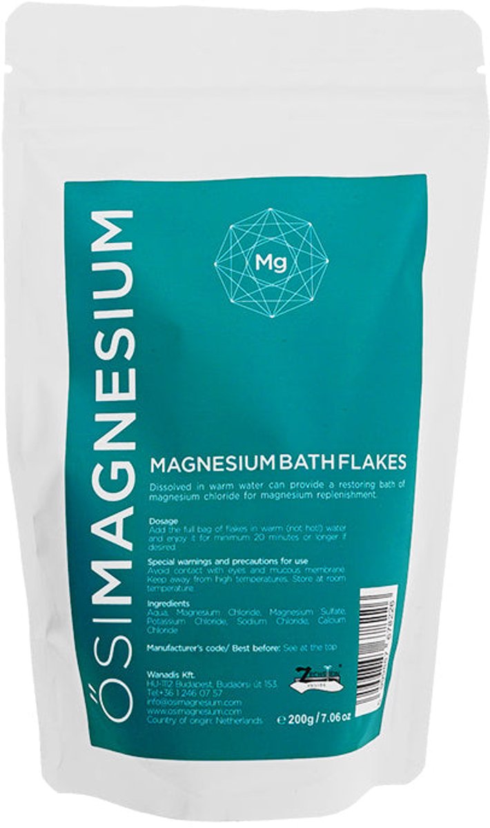 OsiMagnesium Magnesium Badvlokken 200 gram