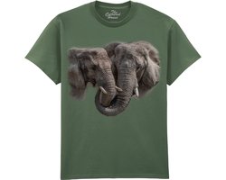 Olifanten Big Hug - Elephants The Coloured House T-shirt S