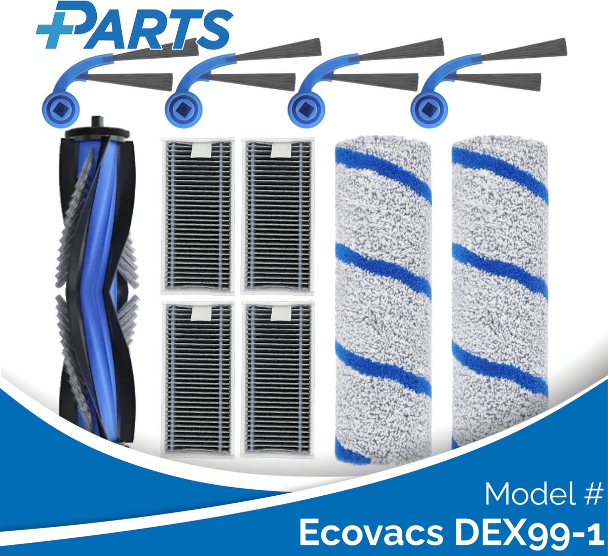 Ecovacs DEX99-1 Onderhoudsset (Plus.Parts® alternatief voor DKT060223)