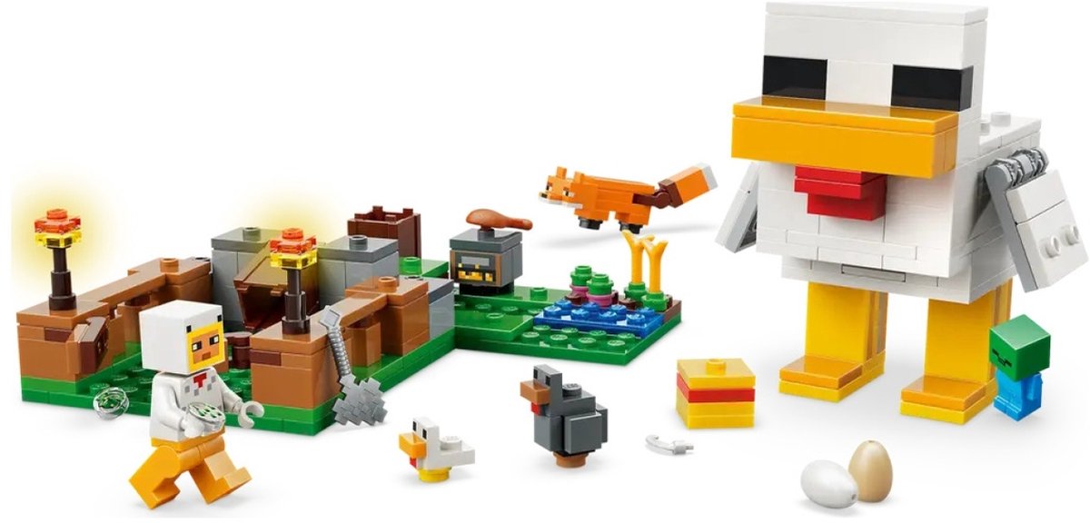 LEGO Minecraft Kippenboerderij Dieren Speelgoed voor Kinderen - 21585 — afbeelding 16