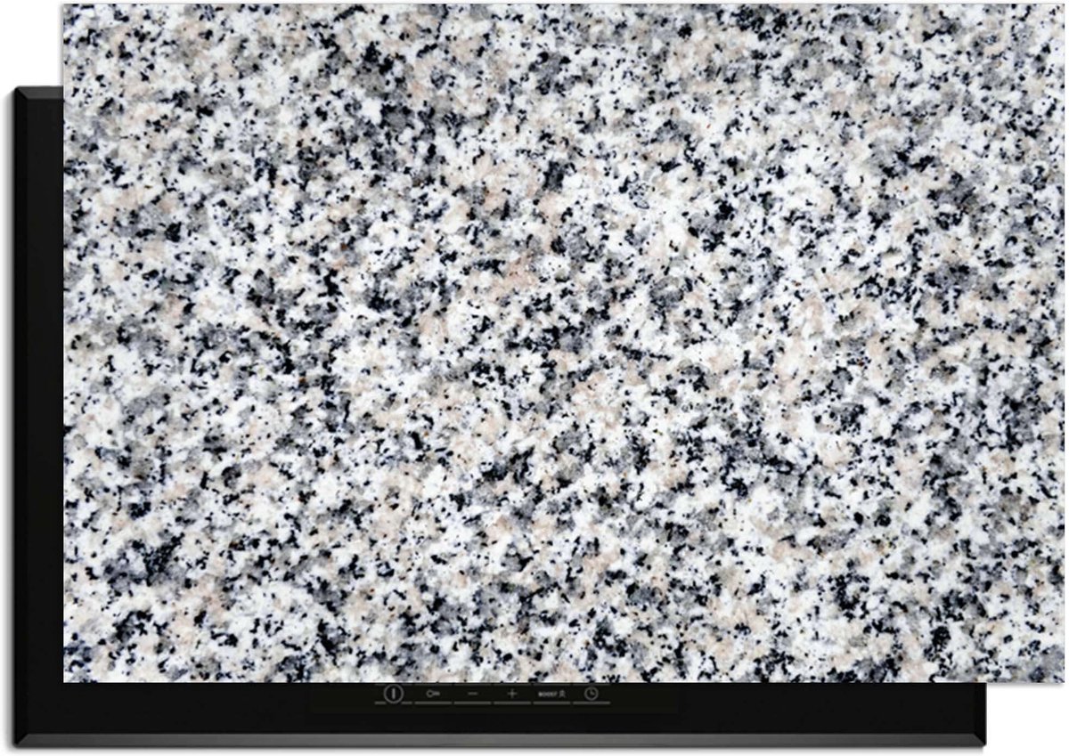 KitchenArt - Classic Granite - Inductie Beschermer - 90x52 cm - Kookplaat Beschermer - Luxe Afdekplaat Inductieplaat - Anti-slip & Oprolbaar - Beschermmat Inductiekookplaat