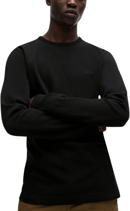 BOSS - Pull Tempesto Zwart - Homme - Taille M - Coupe Regular