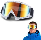 Ski-/snowboardbril, 2 stuks, skibril voor heren en dames, uv