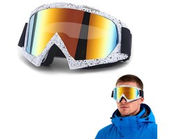 Skibril - Geschikt om over een bril te dragen - 17,5*7,5*3,5 cm - UV-bescherming - Breed gezichtsveld met hoge resolutie - Geschikt voor off-road activiteiten, fietsen, enz. - Slijtvast - Schokbestendig - Wind- en stofdicht - Unisex