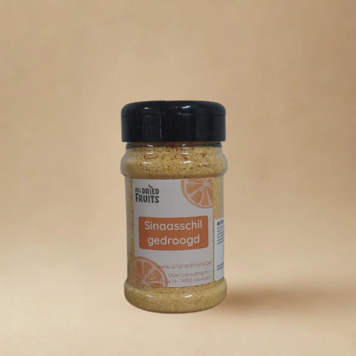 All Dried Fruits - Gedroogde sinaasappelschil - Zeste - Strooibus 150 gram