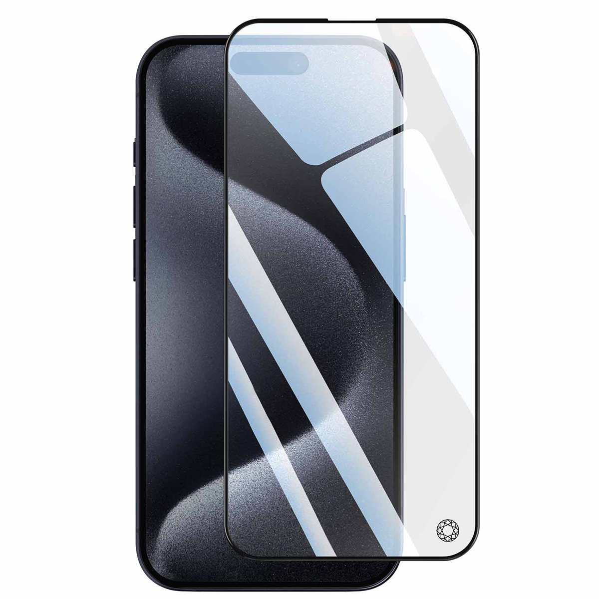 Bigben Connected Force Glass - Screenprotector - iPhone 15 Pro - 2,5D Tempered Glass