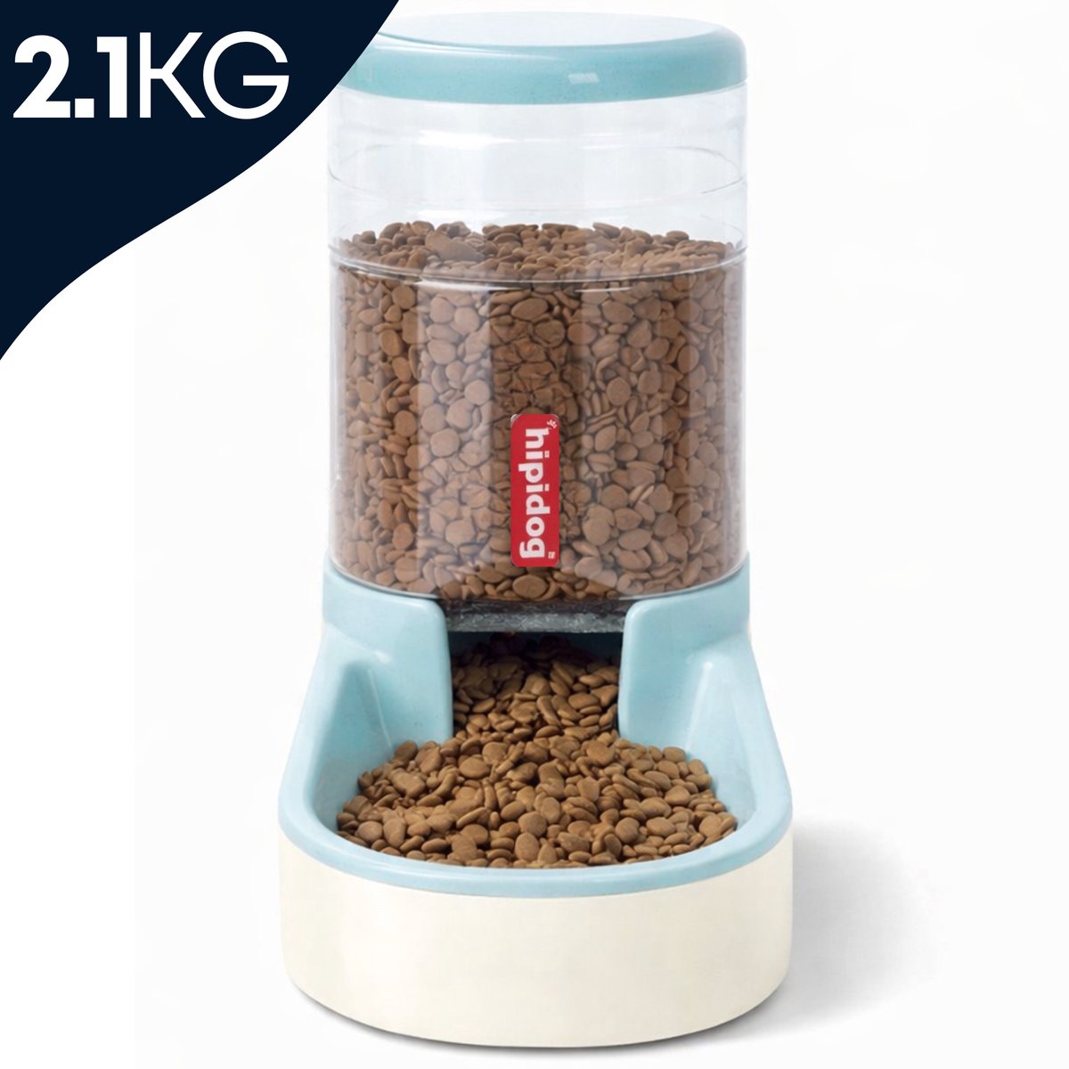 HIPI DOG® Voerdispenser - Blauw - 2.1KG Voer - Automatische voerbak - Kat & Hond - Voerbak - Huisdier - Voerdispenser - Voerbakken - voerbak hond - voerbak kat