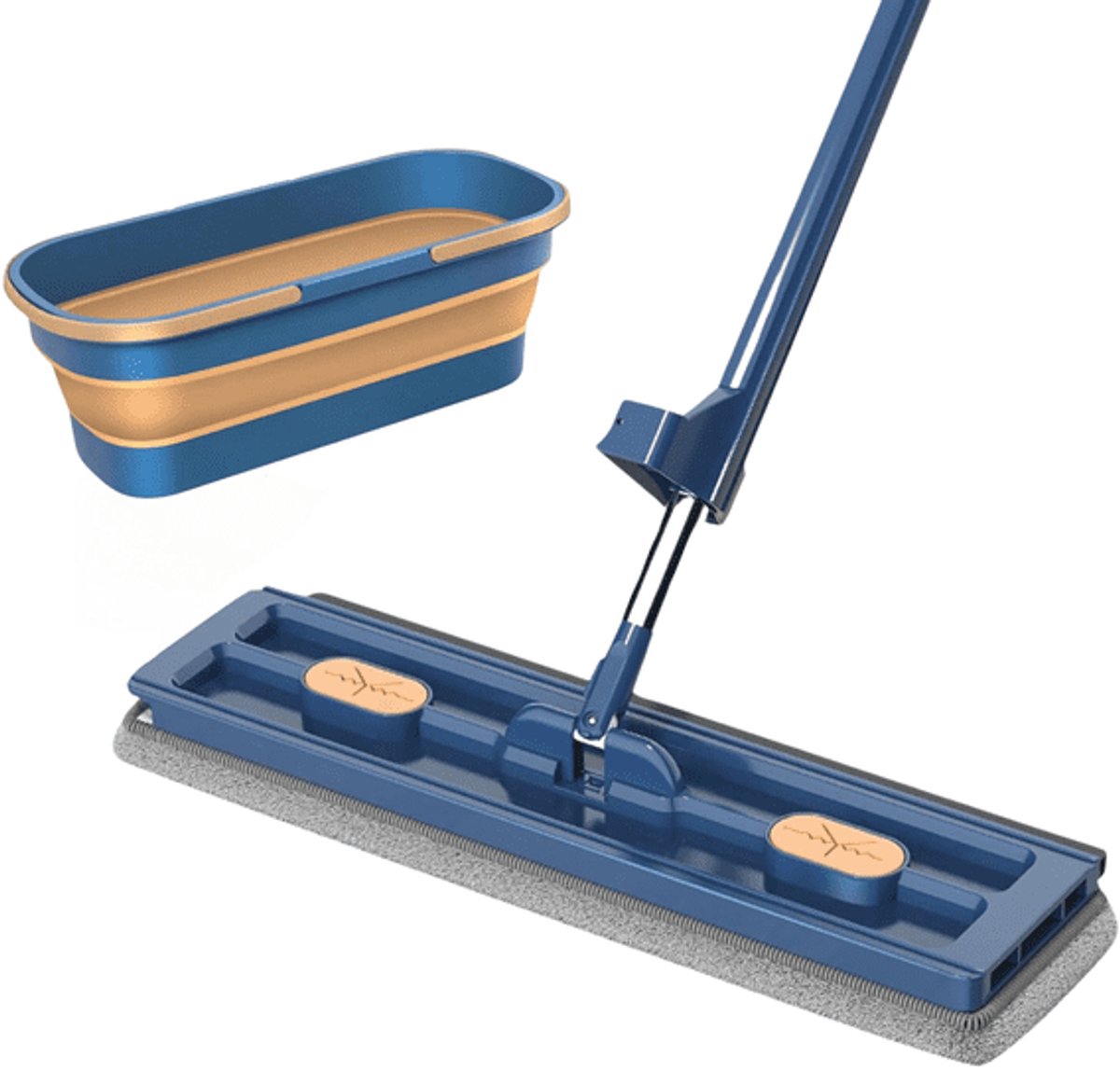 Home & Marker - Vlakke Mop Met Emmer