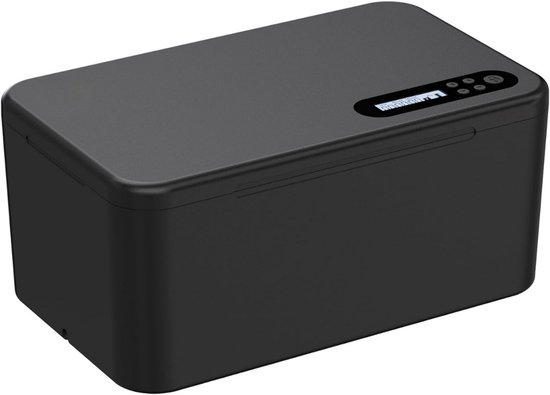 AMA® Telefoonkluis - Veilige Tijdslotkluis - Timerkluis - Zwart - 23.6x12x8.2cm