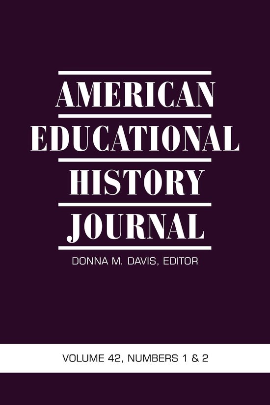 American Educational History Journal 1 - American Educationa ... - cover