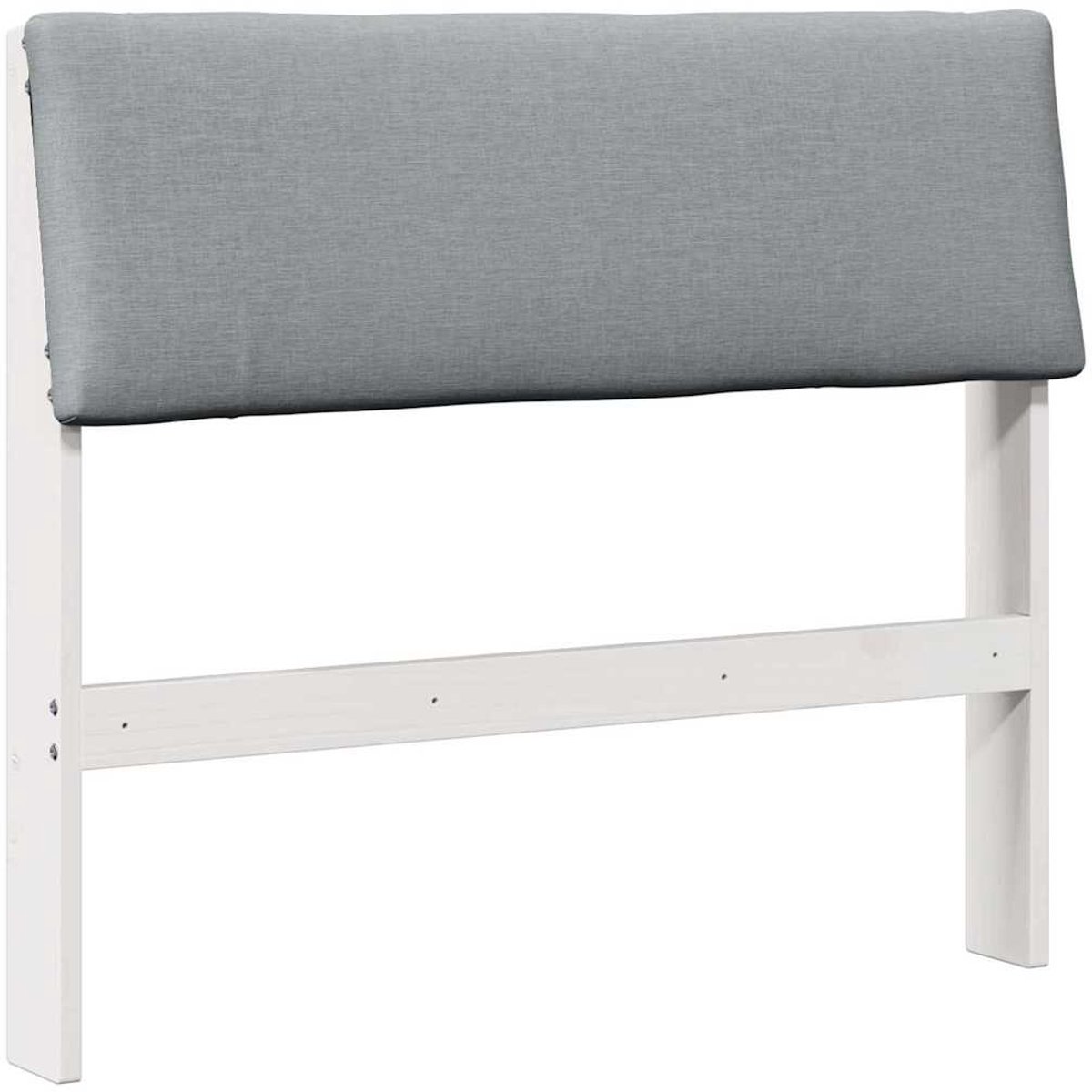 vidaXL Gestoffeerd - hoofdbord - Lichtgrijs - 100 - cm - Massief - grenenhout