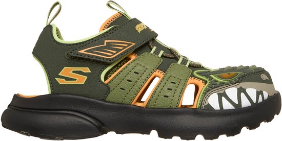Sandales Skechers RAZOR SPLASH-RAPTOR QUEST pour garçons - Olive