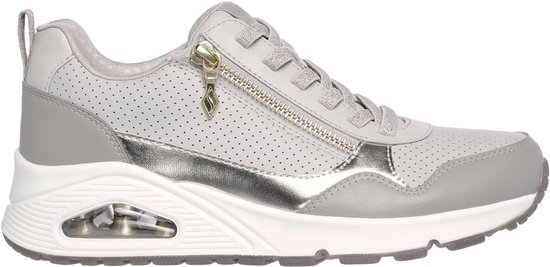 Skechers UNO- METALLIC SLIDERS Dames Sneakers - Taupe