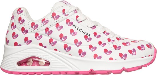 Skechers UNO - LIVE COLORFULLY Dames Sneakers - Wit