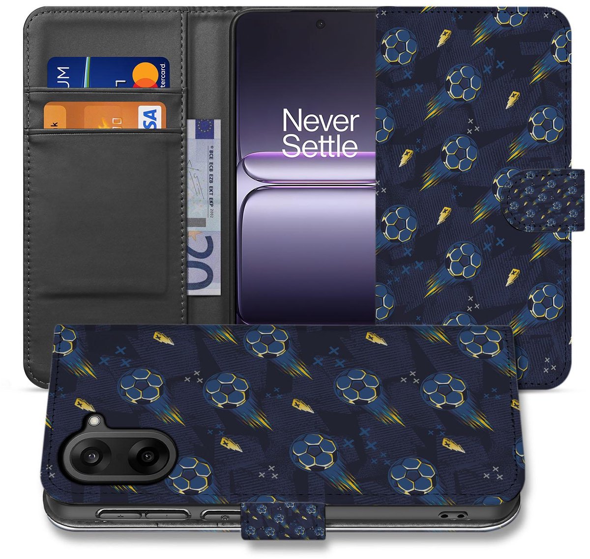Voetbal Design OnePlus Nord CE 5 Bookcase Hoesje