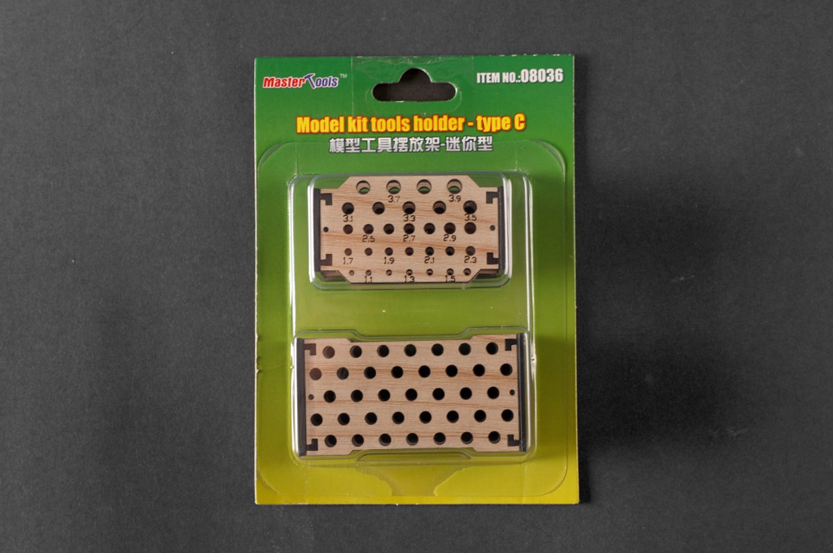 Master Tools Hobbybasisvoorwerp - 08036 Gereedschapshouder voor Modelbouw en Hobby - Type C Houder