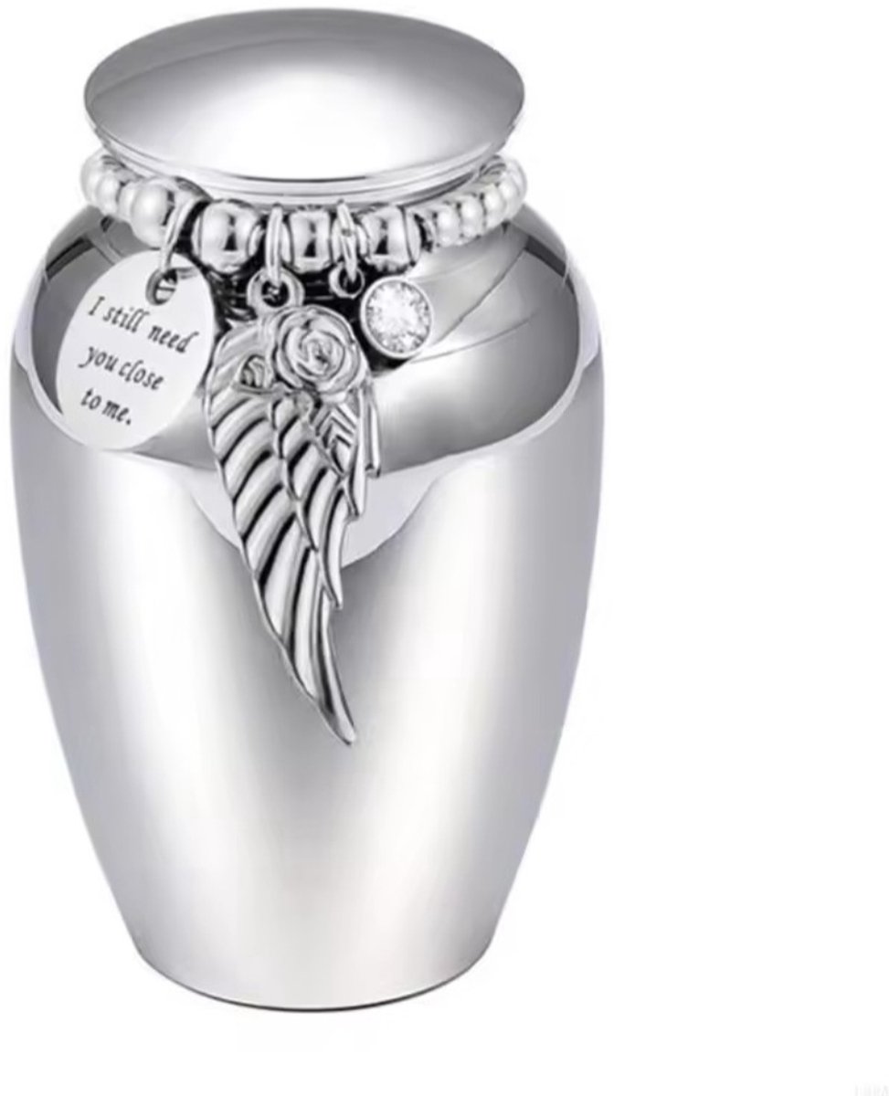 Mini Urn Zilver Aluminium