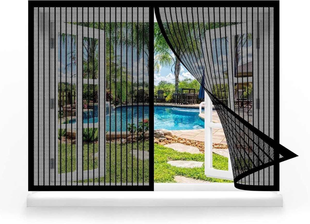 Magnetisch Raamhor 160 x 85cm - Vliegenmessen Gaar voor een Gezonde Zomer