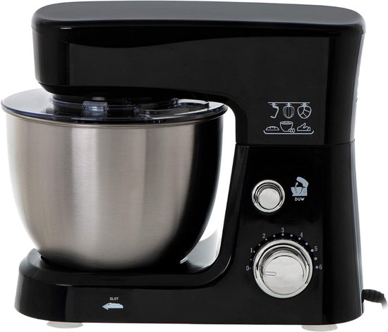 Quvo® Mixer met mengkom - Mixer - Mixer met mengkom keukenmachine - Zilver - 22 cm x 35 cm x 30 cm van Quvo — afbeelding 5