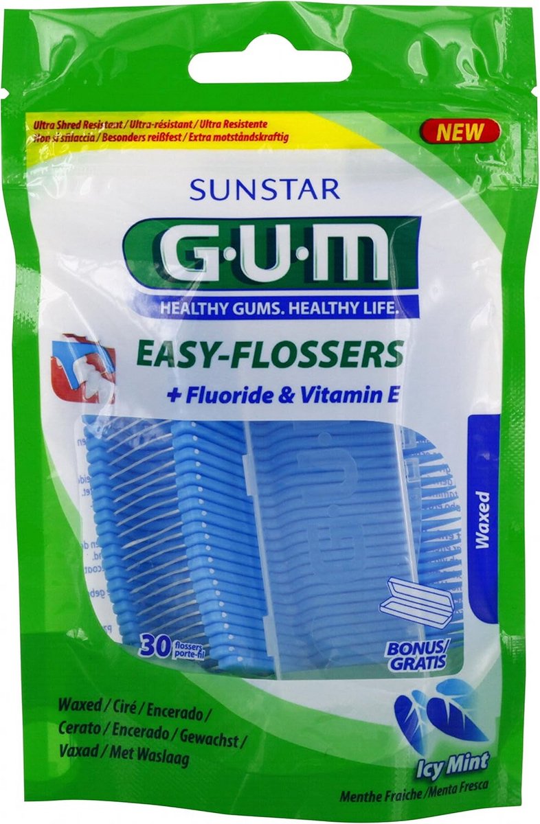 Eenvoudige Tandenflosser met Houder - 30 Stuks, Voor Effectieve Tandenreiniging