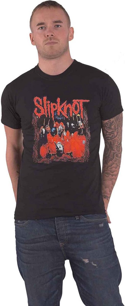 Metal T-shirt voor Mannen met Bandlogo in Zwart