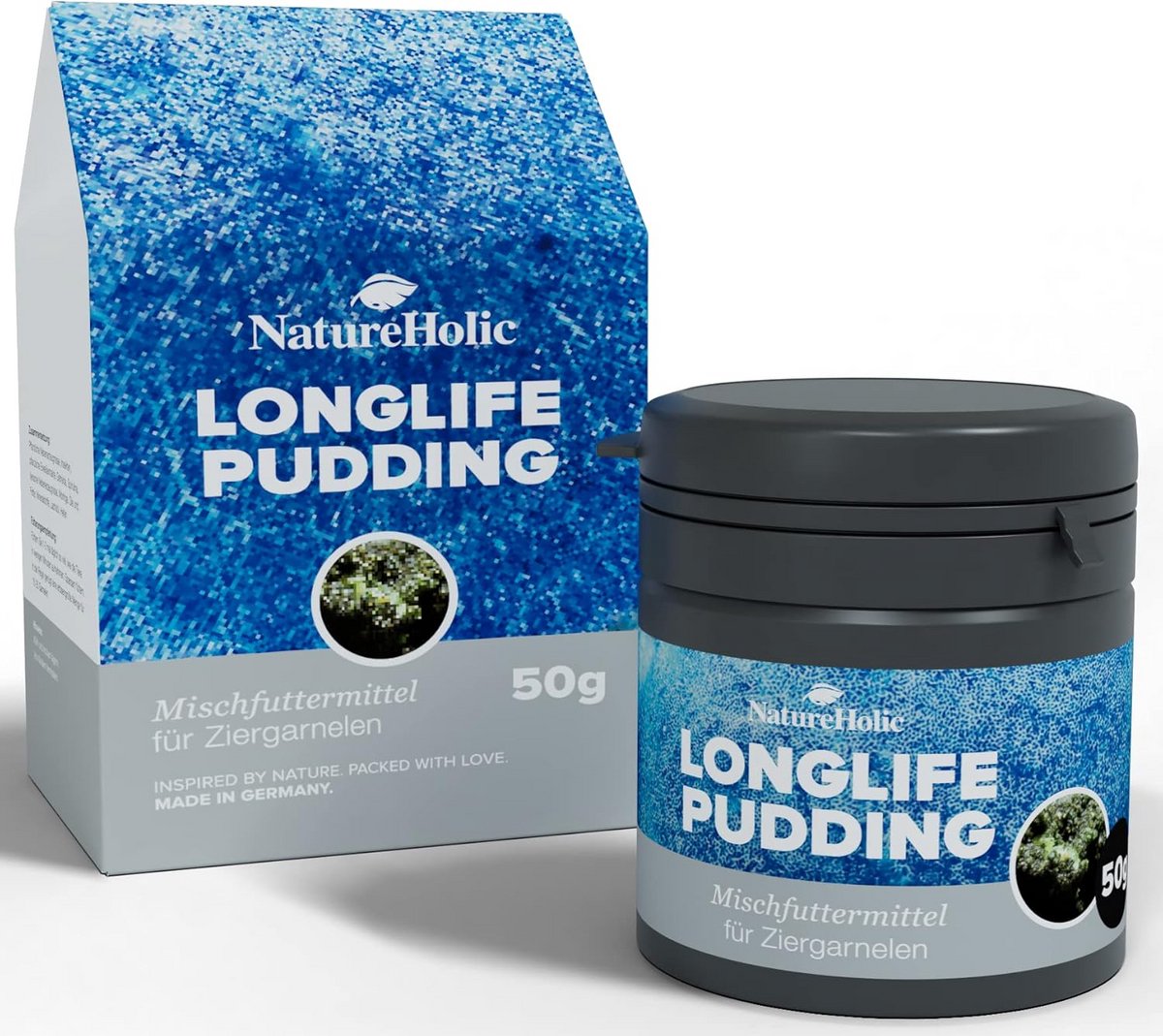 Voedzame Longlife Pudding voor Garnalen en Ongewervelde Dieren - 50ml