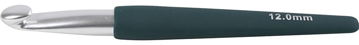 Haaknaalden, afm 12, L: 16 cm, afm 12 mm, blauw, 1 stuk