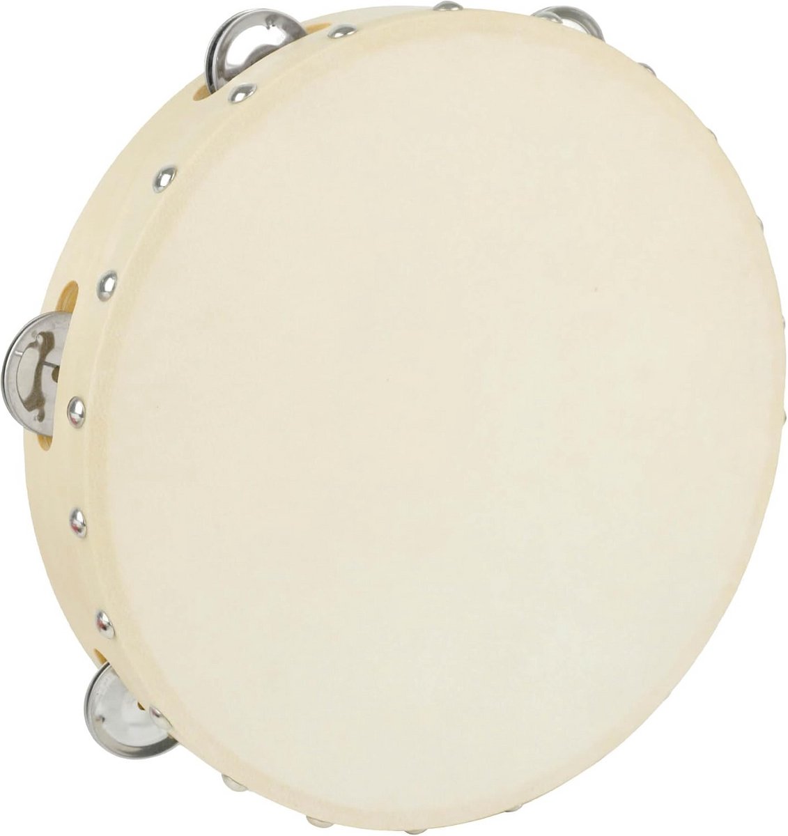 Houten Tamboerijn 10 Inch - Traditionele Enkele Met Jingles