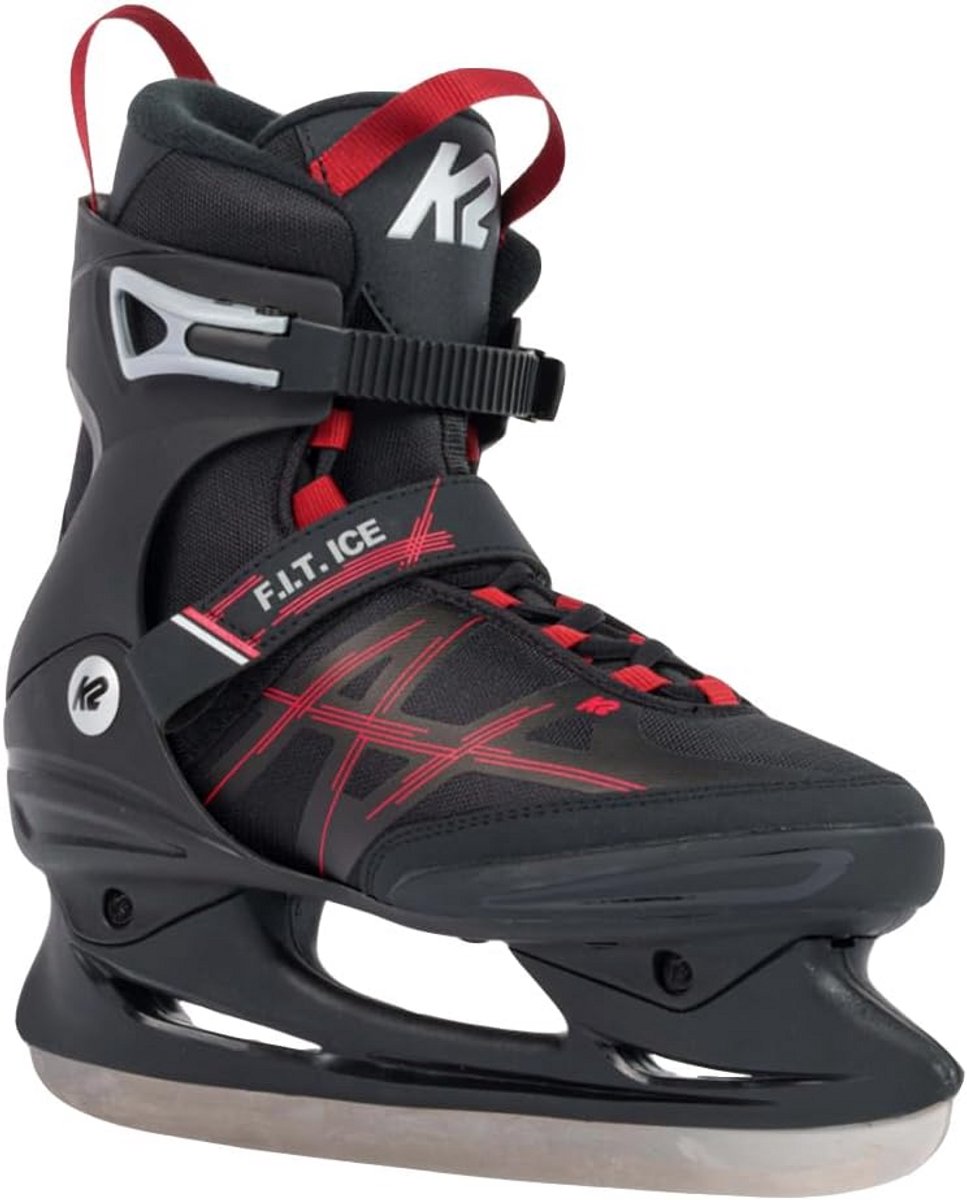 Comfortabele Heren Schaatsen voor Vrijetijdssport - Zwart Grijs 9 UK (43,5 EU)
