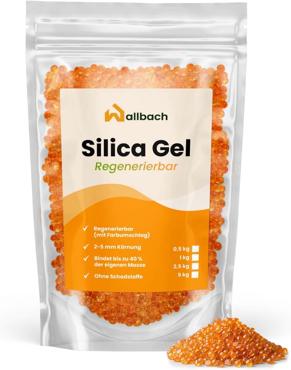 Droogmiddel met Indicator, 1 kg Silicagel - Regenereerbaar en Effectief Absorberend