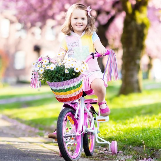 Kinderfietsmandset met bel en streamers - Decoratieaccessoires voor meisjes — afbeelding 3