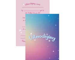 METIWA - Uitnodiging Kinderfeestje - 10 stuks - Uitnodigingskaarten - Uitnodiging Verjaardag - Uitnodiging Kinderfeest - Uitnodiging Feest