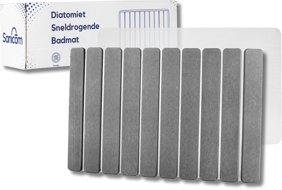 Badmat – Diatomite Badmat – Badkamermat – Absorberende Badmat – Antislip Douchemat – Badmat Antislip – Badkamermat Antislip – Sneldrogende Badmat – 60 × 40 cm