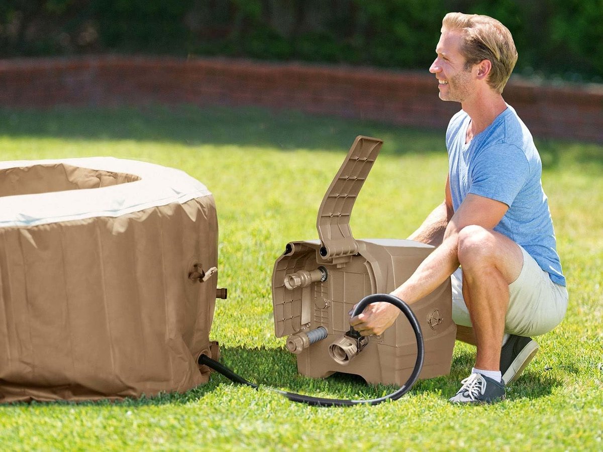 MegaFiber Wellness Spa (216x71 cm) Luxe Opblaasbare - MegaFiber - €2.700,00