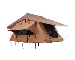 Hardshell Daktent - Autodaktent - Voor 2-3 Personen - Opvouwbaar - Telescopische Ladder - Matras Inbegrepen - Waterdicht, UV-bestendig - Voor SUV & Pick-up