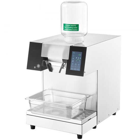 Schilferijsmachine - Commerciële sneeuwvlok-ijsmachine - Capaciteit 180 kg/24 uur - RVS Behuizing - Vloeistofkoeling - LCD-Touchscreen - Elektrisch van Merkloos — afbeelding 2