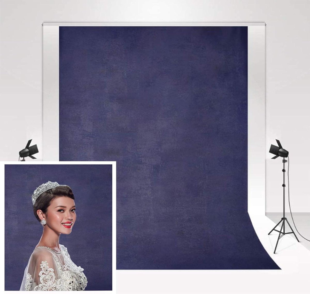 EGoods - Diep Paarse Achtergrond 5x7ft voor Studiofotografie en Filopnamen