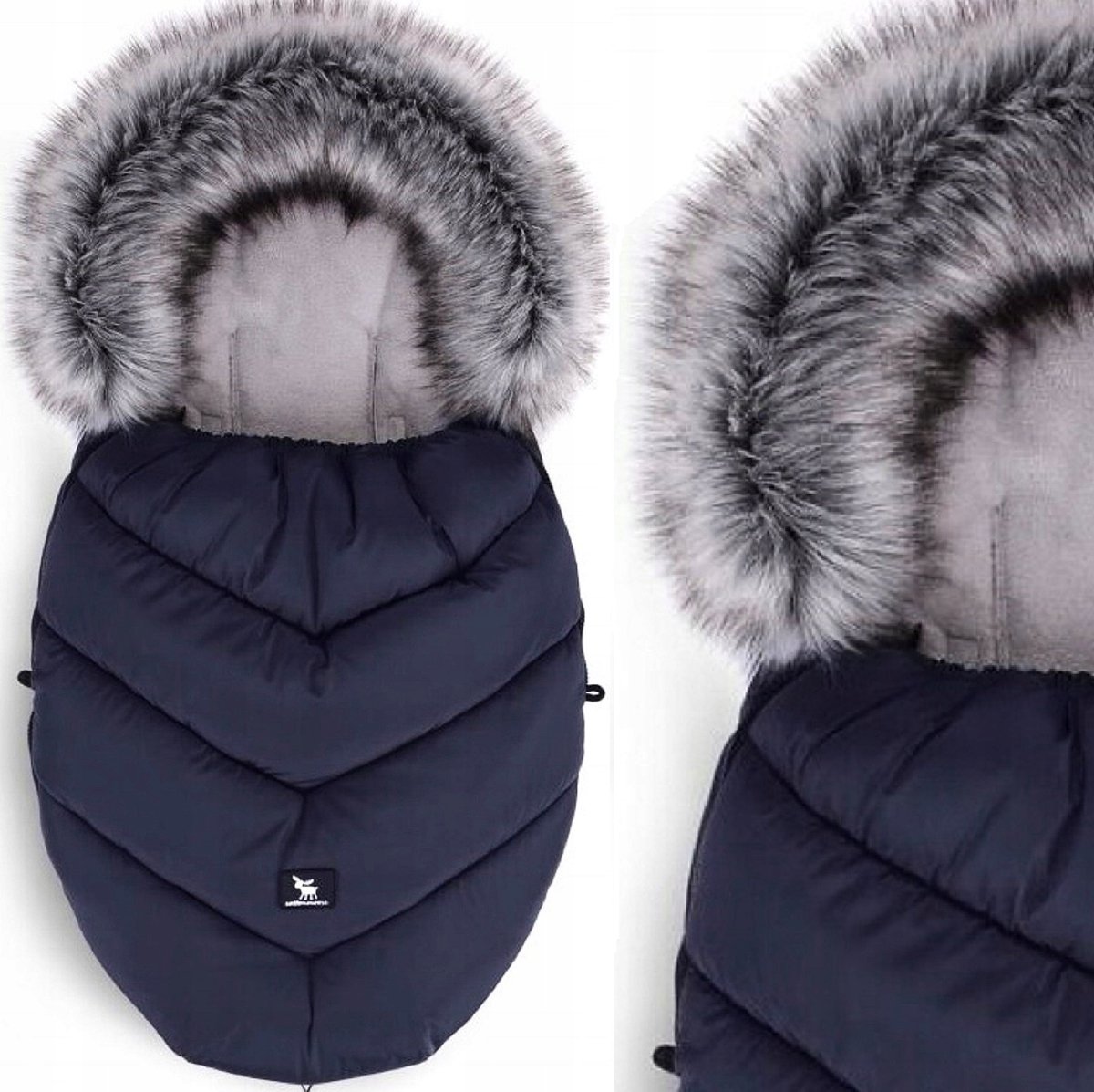 Cottonmoose Mini Moose Yukon 3-in-1 Babyslaapzak - Blauw, 84x50 cm