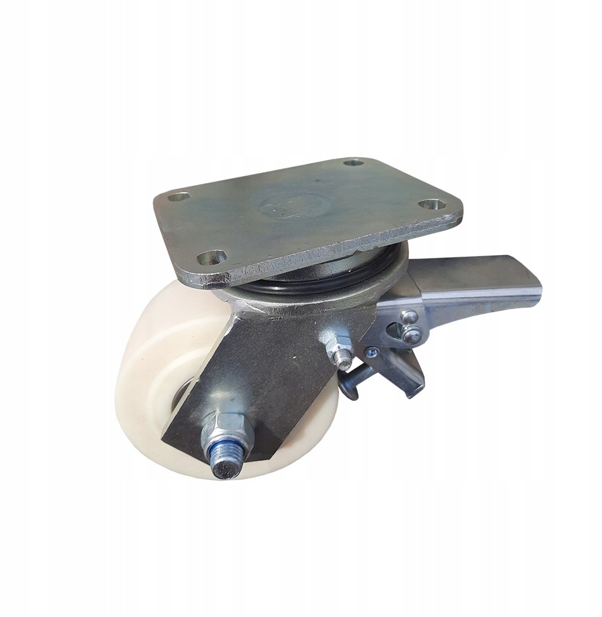 Zwenk- en remwiel voor transportwagen, Ø 125 mm, 1750 kg