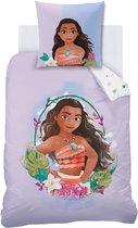 Beddengoed Vaiana voor kinderen, polykatoen, dekbedovertrek 140 x 200 cm kussensloop 65 x 65 cm, omkeerbaar