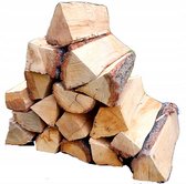 Hout Brandhout Eiken haardhout uit Oekraïne 10 kg + 40 st. Aanmaakblokjes – Premium hardhout | Lang brandend & krachtig vuur | Duurzaam Brandhout