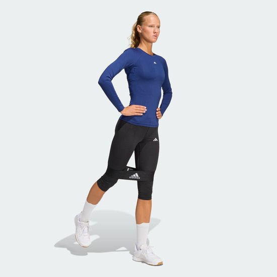 Adidas Performance Techfit Capri Legging - Dames - Blauw van Merkloos — afbeelding 2