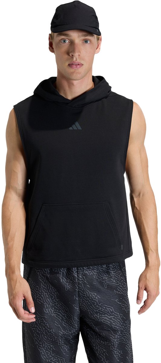 Adidas Performance Primelift Mouwloze Workouthoodie Heren Zwart