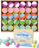 Five Stars® Bruisballen - 30 Stuks - 5 Verschillende Geuren - Voor In Bad - Etherische Oliën - Aromatherapie - Badballen - Badparels - Kind