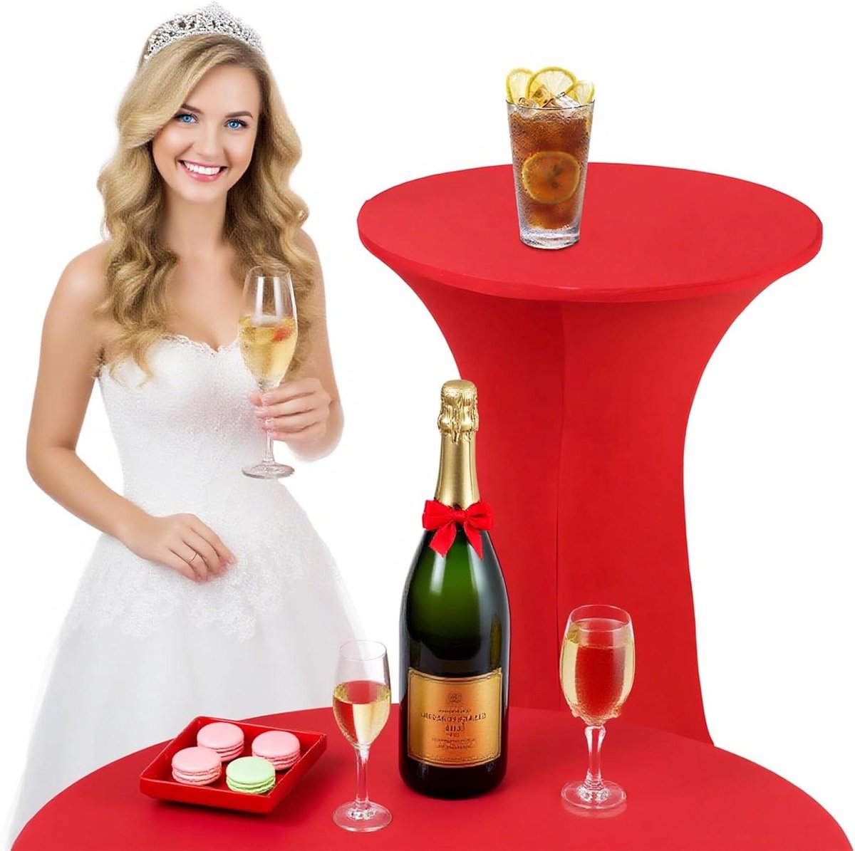 EGoods - Statafel hoes van polyester tafelkleed 76 x 110 cm voor restaurants, bars en tentoonstellingen