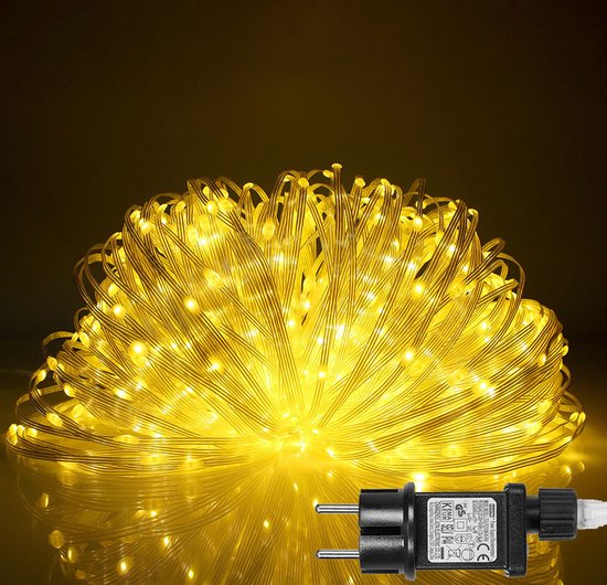 SUBTLETY Lichtsnoer voor buiten 30M 300 LED kerstverlichting met 8 lichtmodi, waterdicht, IP44, lichtsnoeren voor tuin & balkon, lichtsnoeren voor Kerstmis, Pasen, Halloween, bruiloft (veelkleurig