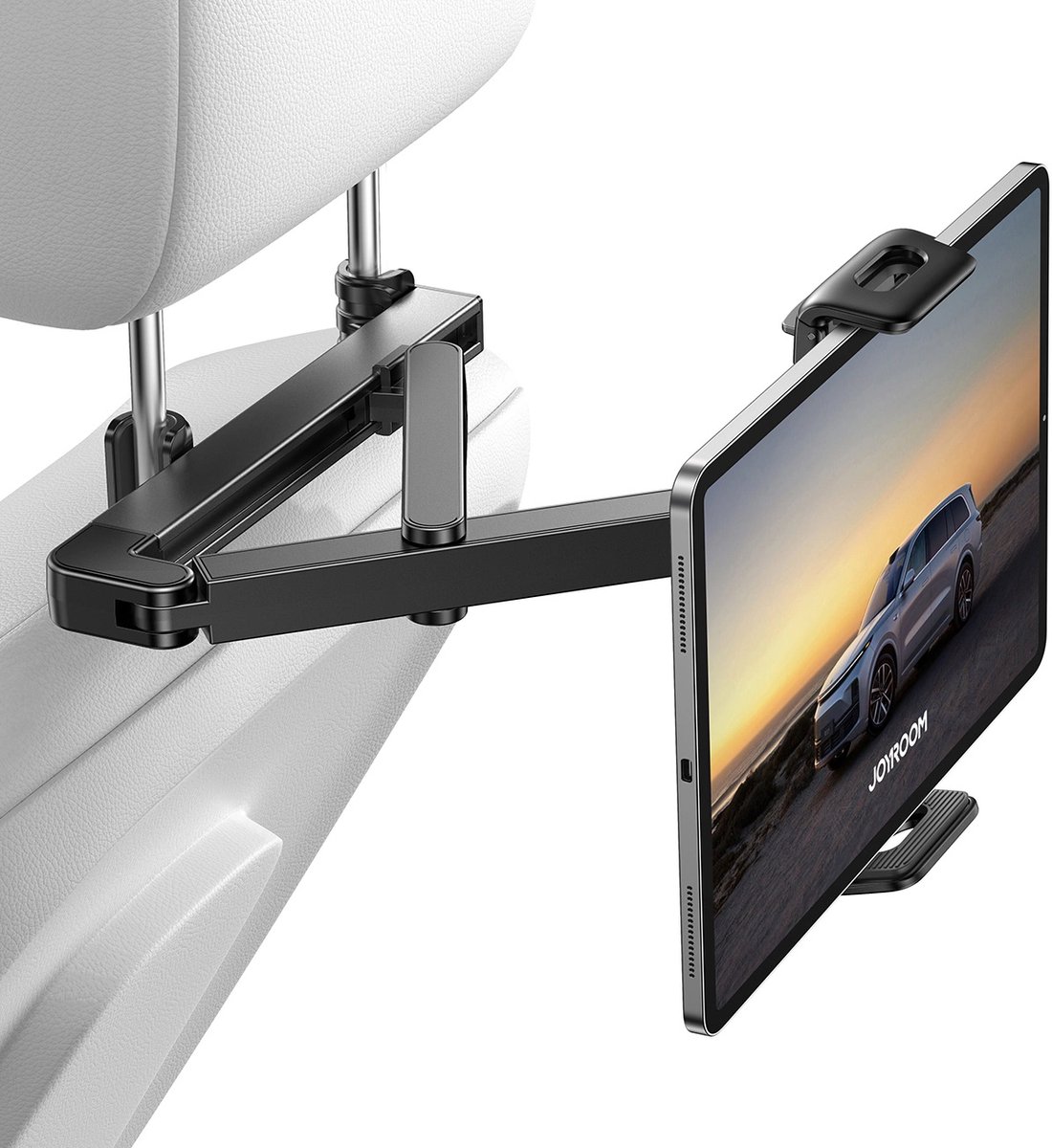 Joyroom hoofdsteun houder auto – 4,7–13 – dubbel scharnier – Zwart