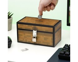 Minecraft spaarpot in kistvorm – met slot – Paladone