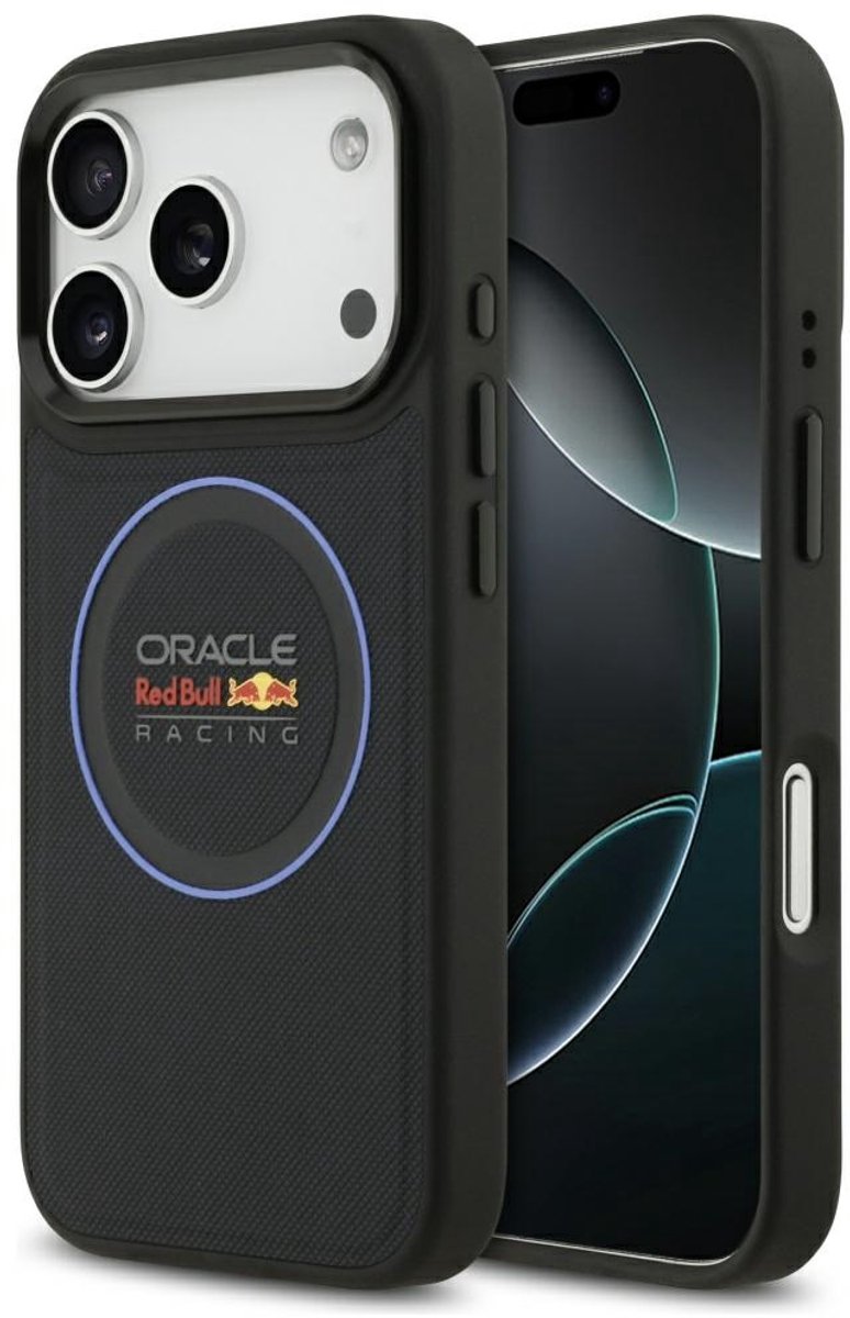 Red Bull Case Meshede Blauwe Ring Metalen Knoppen Magsafe Voor Iphone 17 Pro