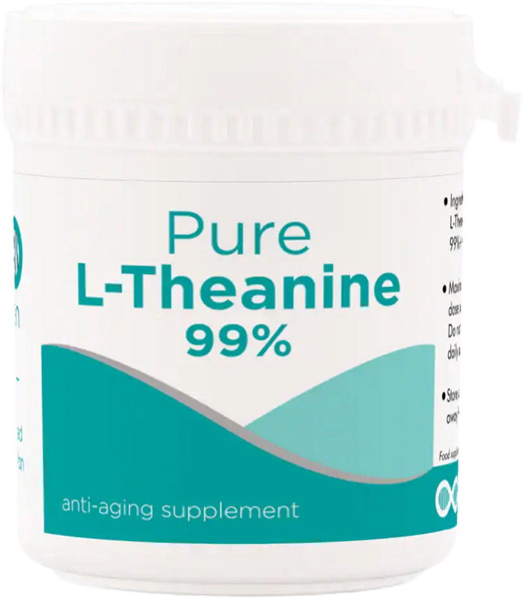 L-THEANINE - 50 gram pure poeder +99% puur - Gemaakt van groene thee - Zuiverste vorm zonder toevoegingen